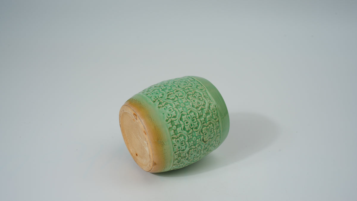 Ceramic Drum-Shaped Planter