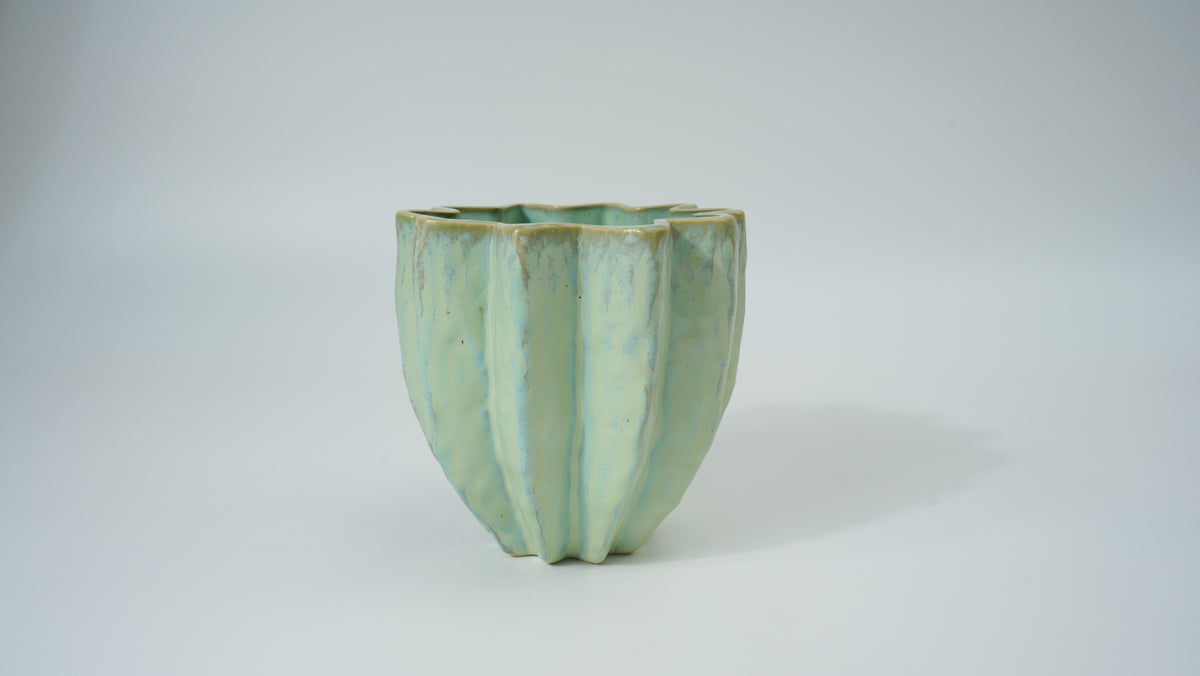 Ceramic Flower-Rim Planter