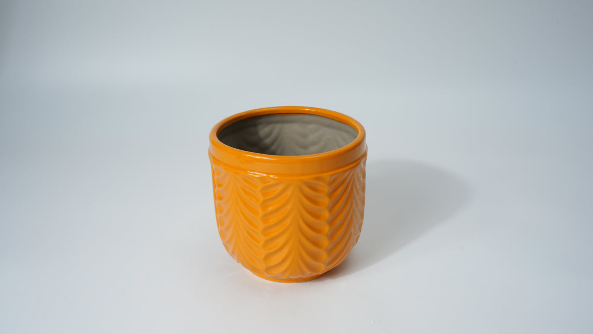 Ceramic Curtain Pattern Planter