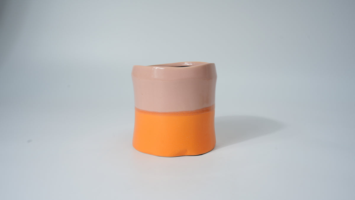 Ceramic Irregular Two-Tone Planter