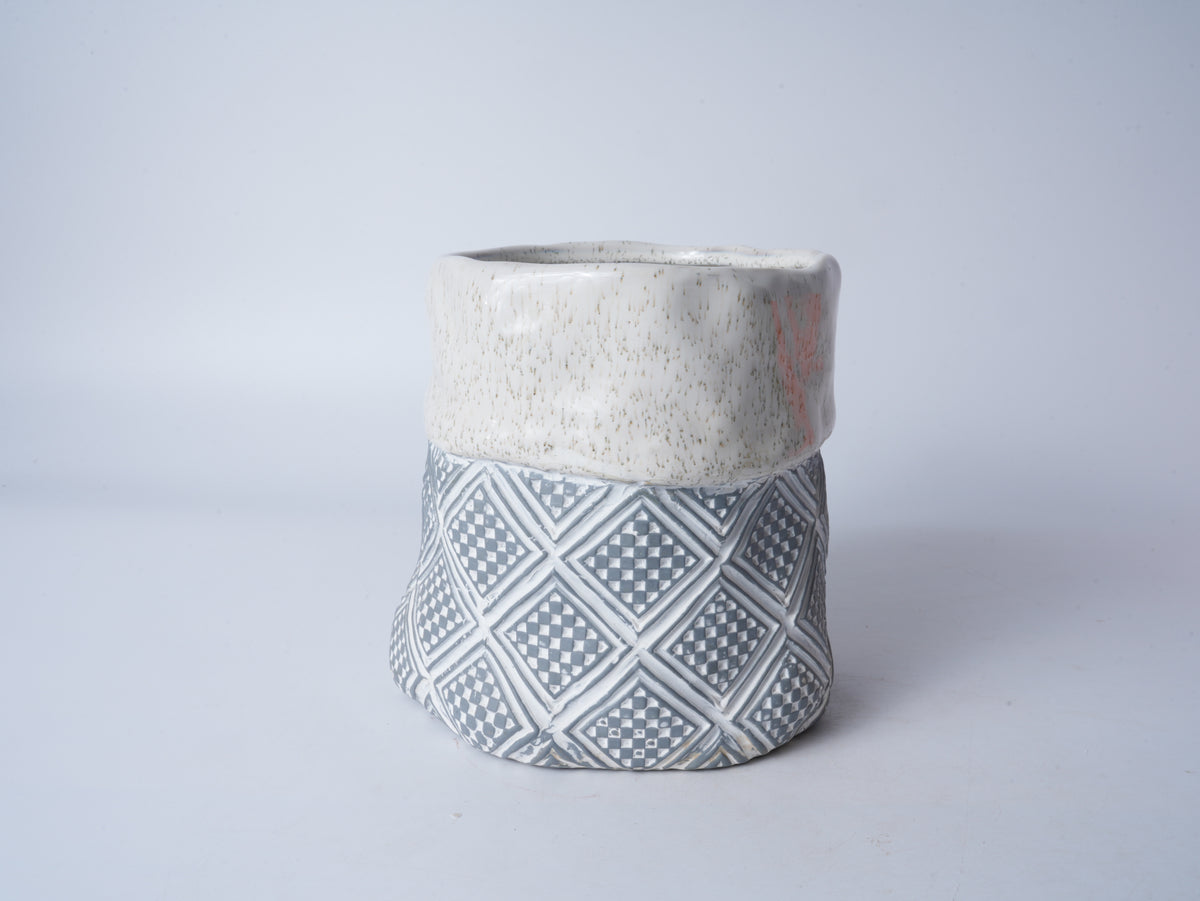Ceramic Burlap Sack Shaped Planter
