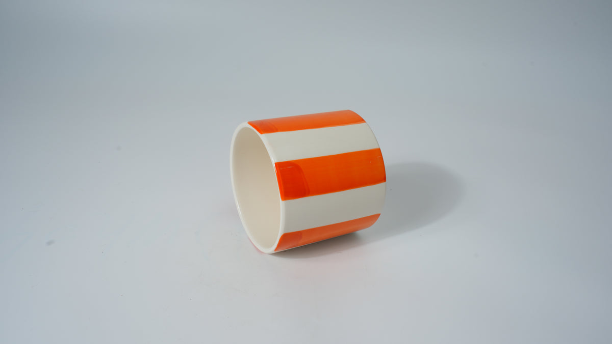 Ceramic Vertical Stripe Pattern Planter