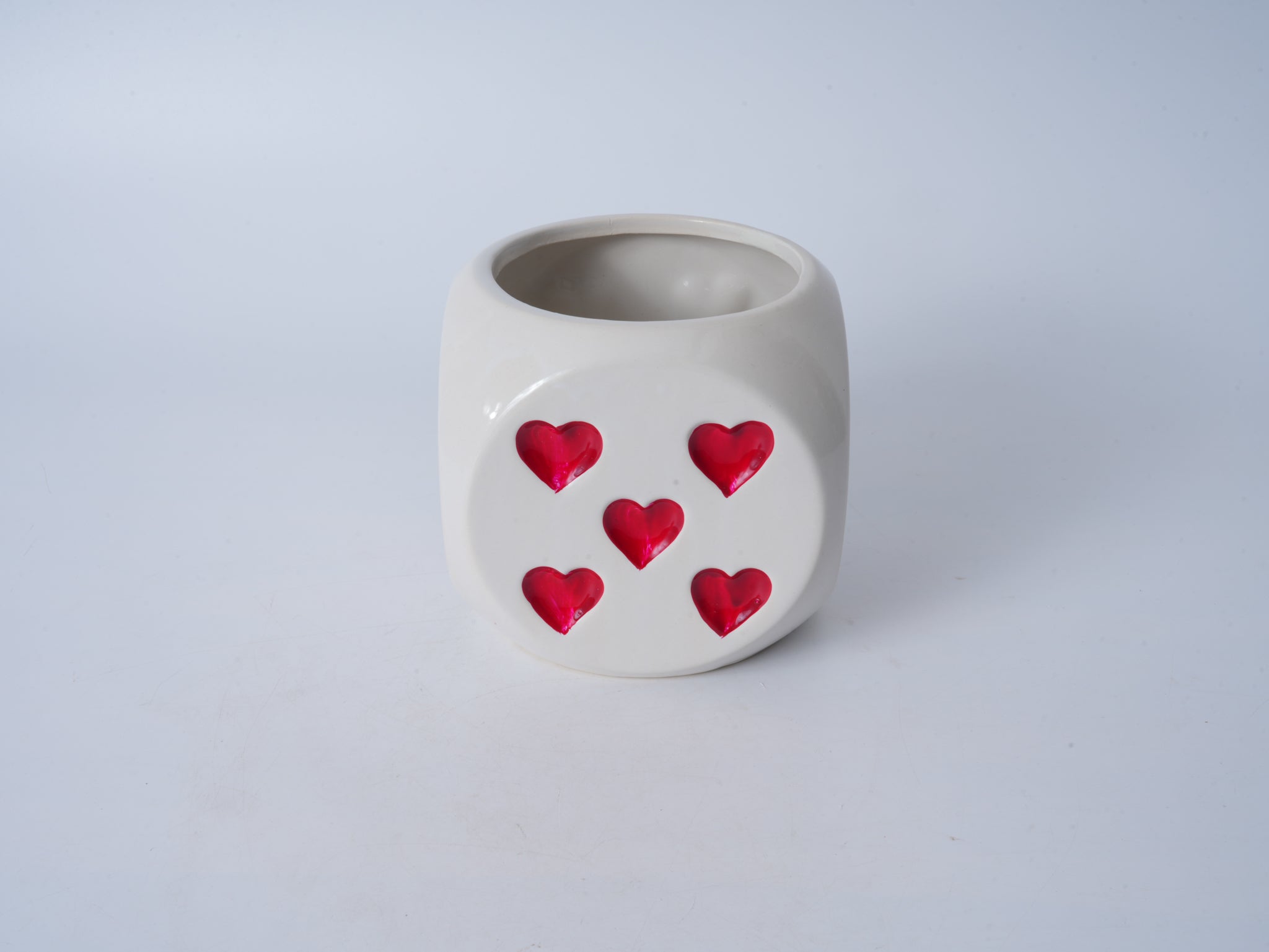 Ceramic Heart Pattern Planter