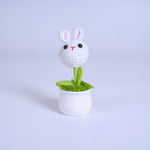 Rabbit Knitted Mini planter