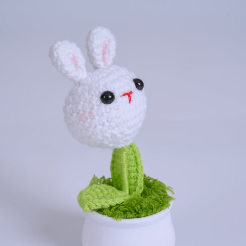 Rabbit Knitted Mini planter