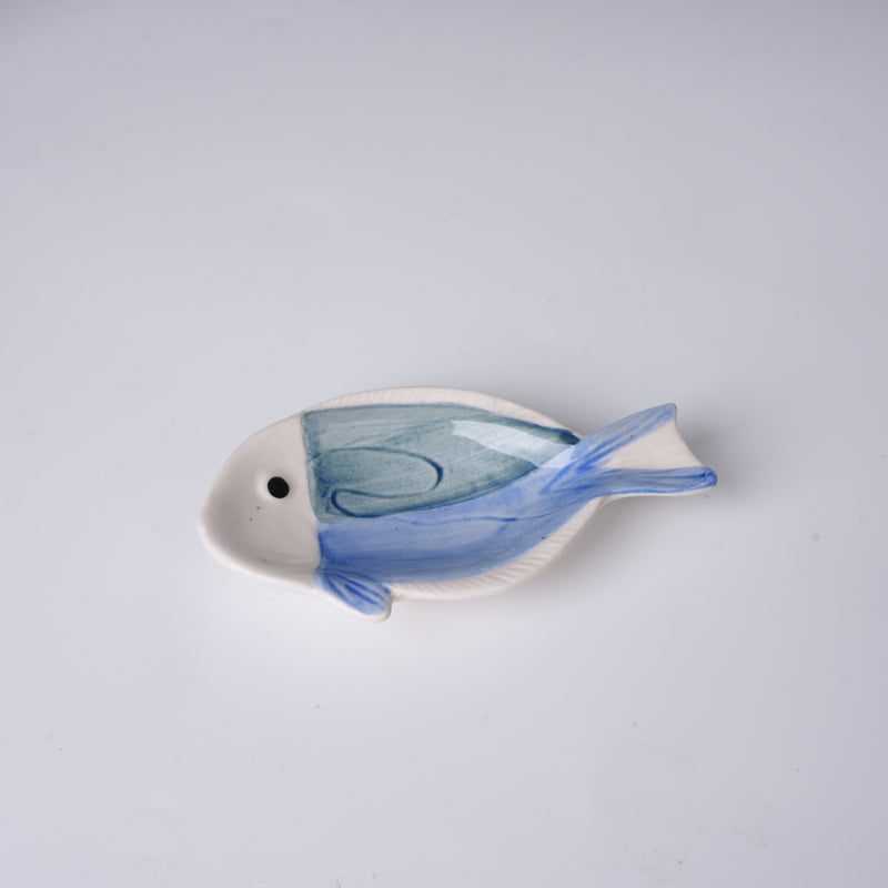 Hand-Painted Underglaze Ceramic Fish Mini Dish