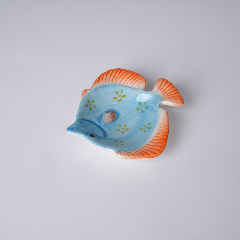 Hand-Painted Underglaze Ceramic Fish Mini Dish