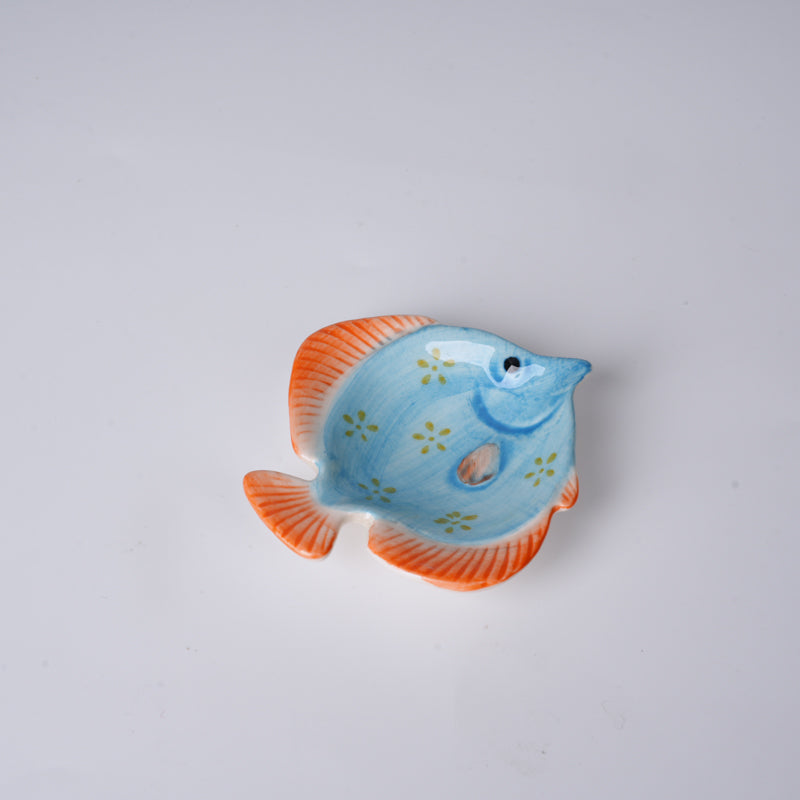 Hand-Painted Underglaze Ceramic Fish Mini Dish