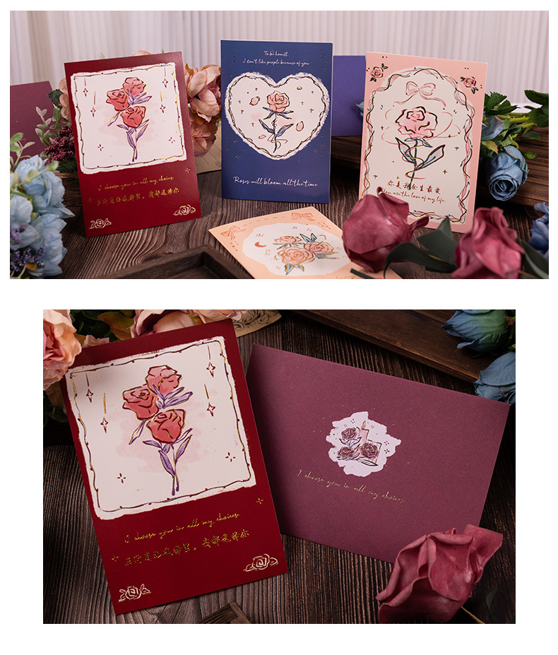 Premium Foil-Stamped Couple’s Greeting Card