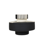 Ceramic pot black african ornament