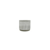 Ceramic Pot Round Grey with White Strip