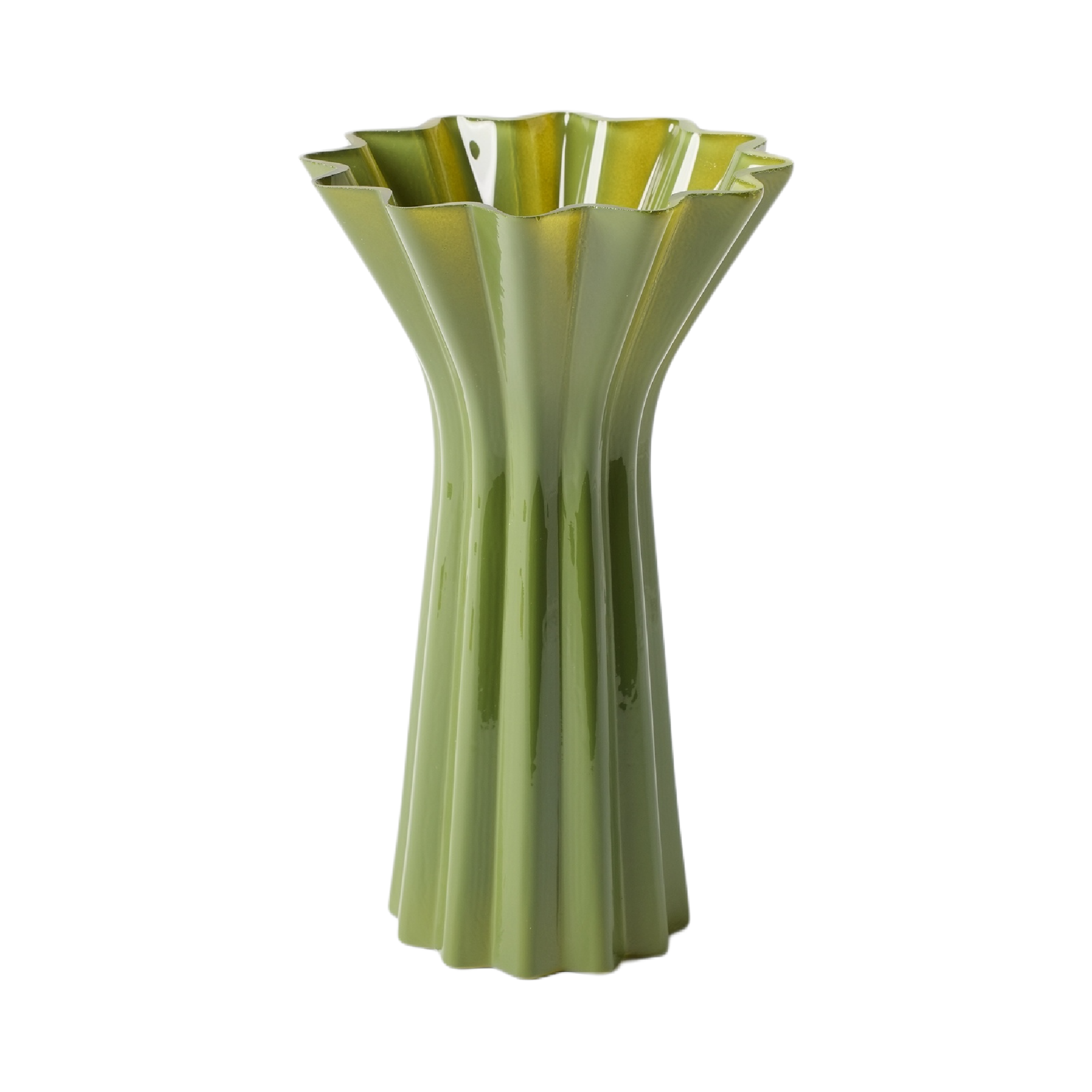 Bouquet Glass Vase – Green