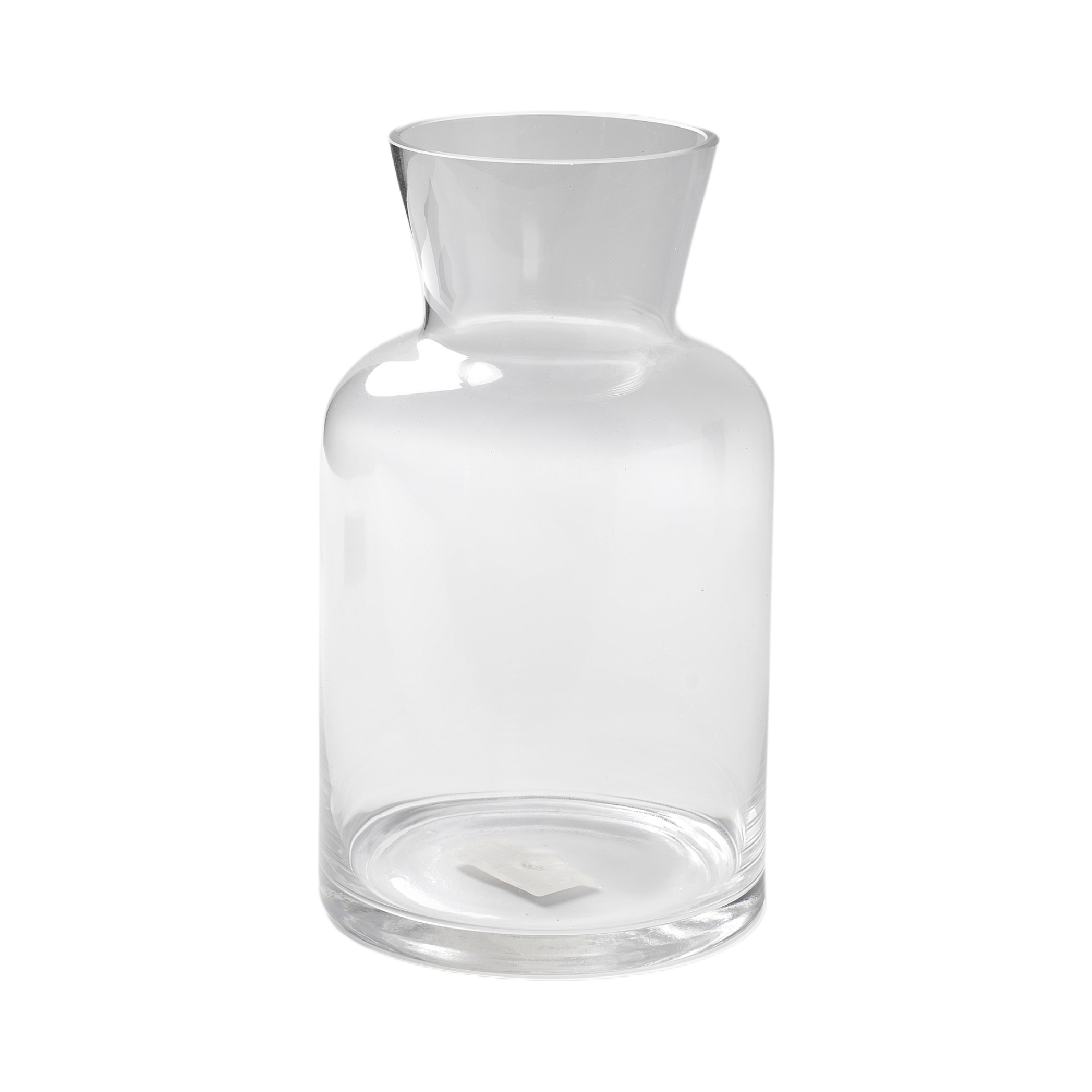 Clear-Narrow-Opening Glass Vase