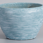 Nordic-Style Ceramic Planter – Starry Blue & White