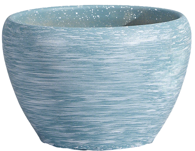 Nordic-Style Ceramic Planter – Starry Blue & White