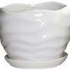 Ceramic Wave-Edge Planter