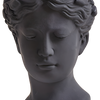 Venus Greek Goddess Sculptural Vase – Black