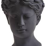 Venus Greek Goddess Sculptural Vase – Black