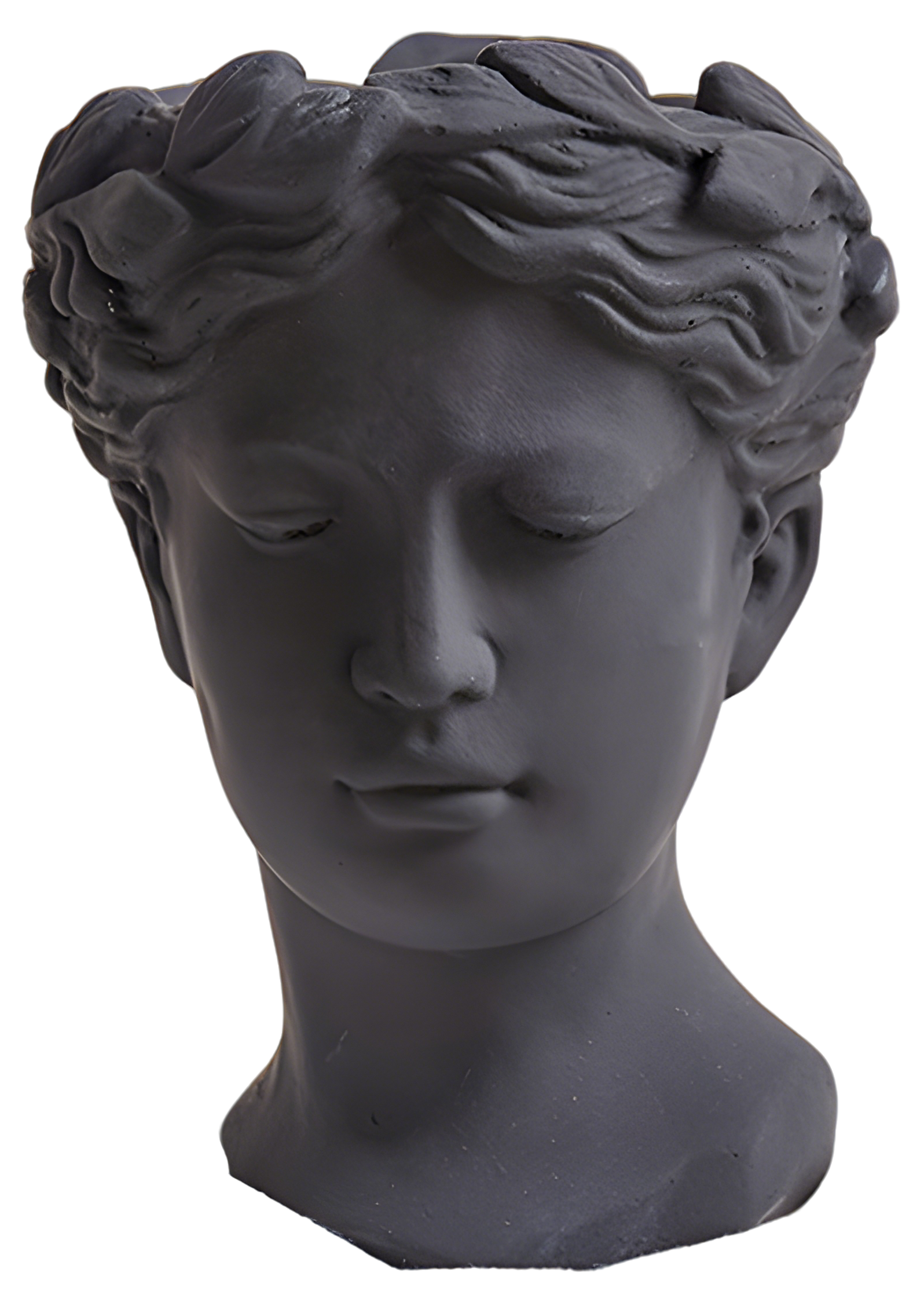 Venus Greek Goddess Sculptural Vase – Black