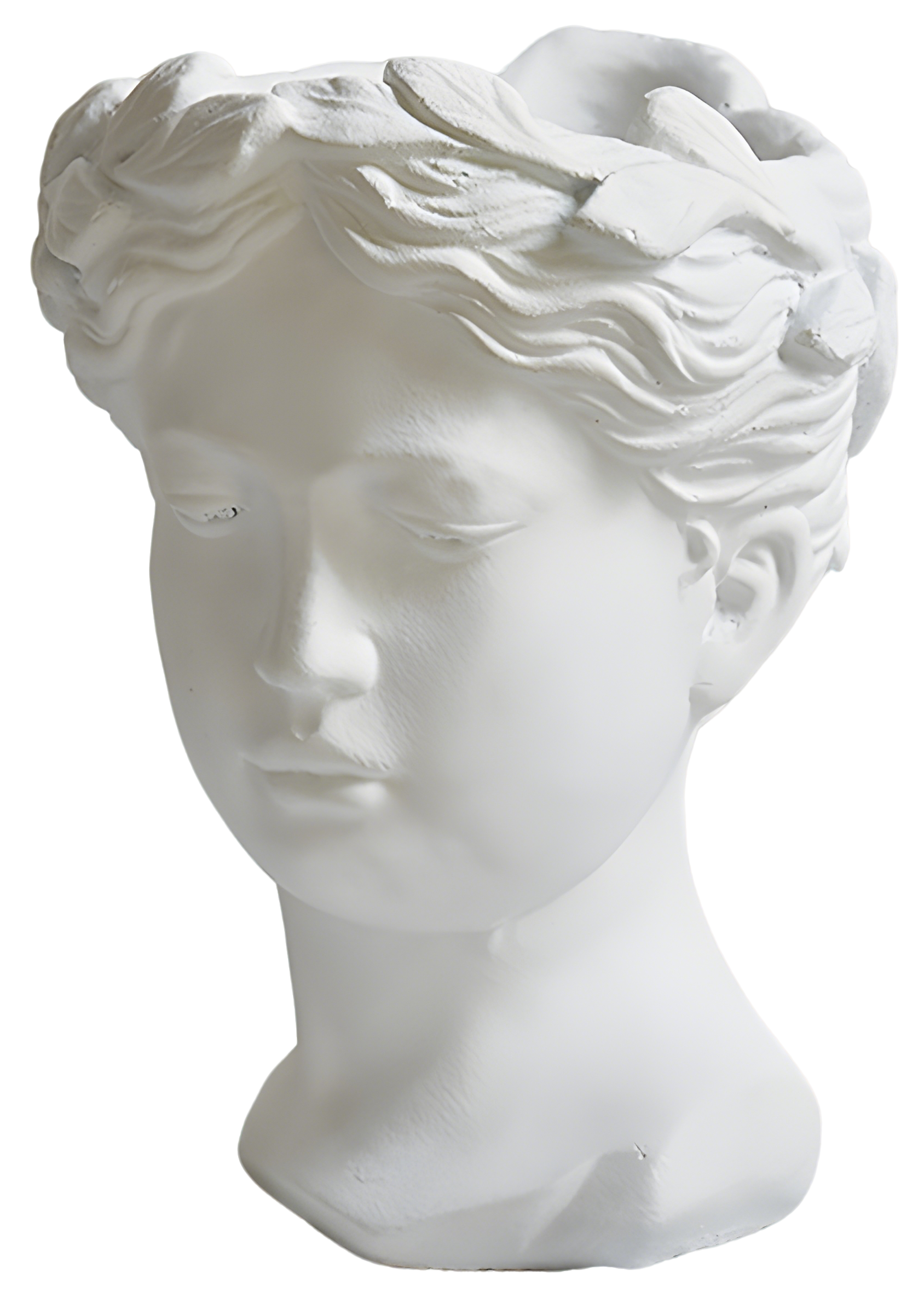 Venus Greek Goddess Sculptural Vase – White