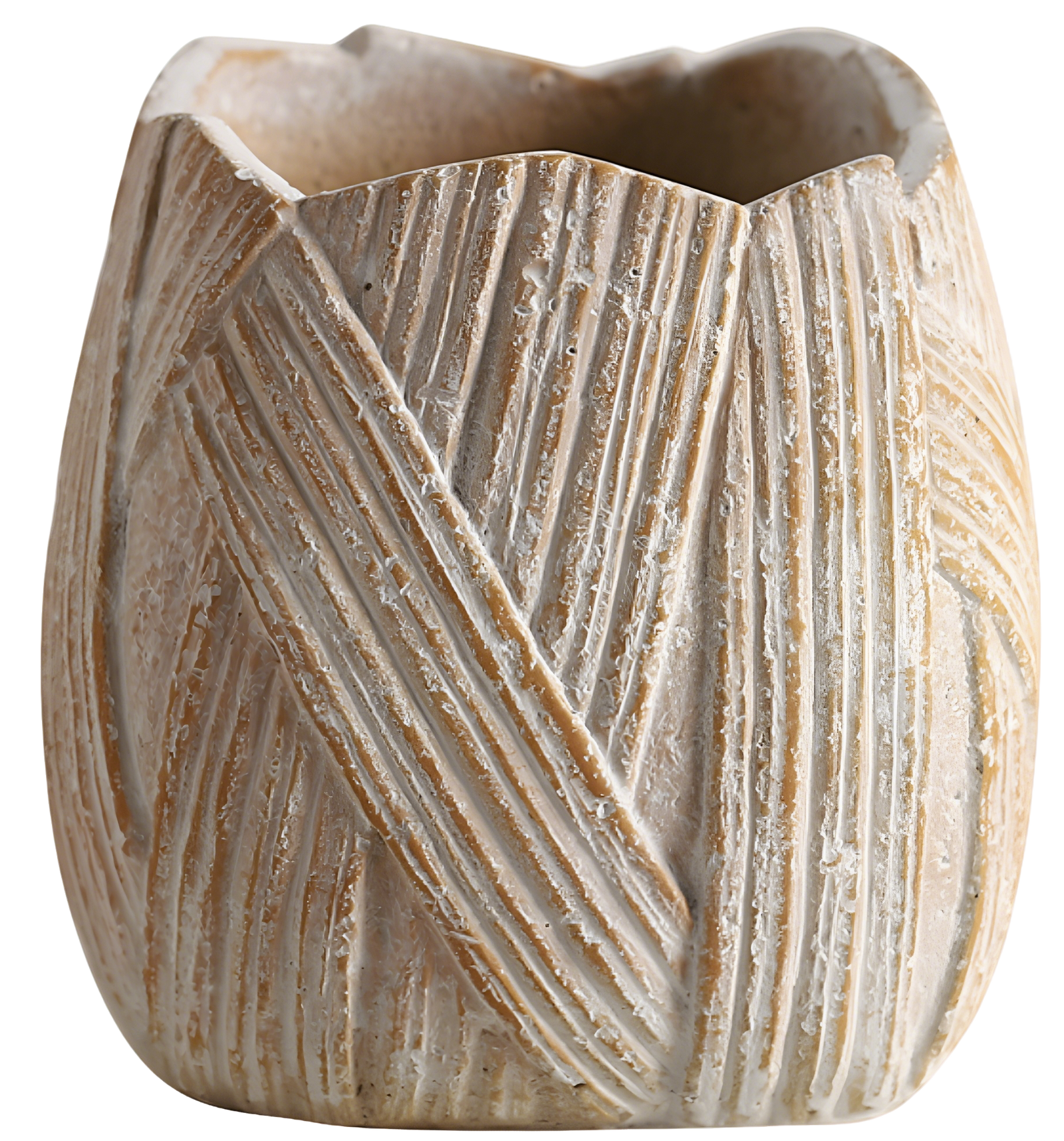 Nordic INS-Style Petal Planter – Brick Red