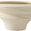 Ceramic Asymmetrical Cream Yellow Planter – Large (No Tray)