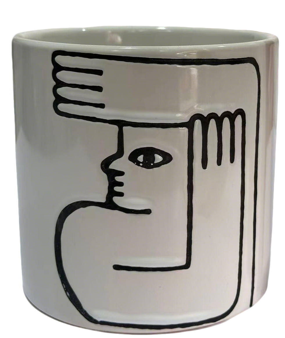 Minimalist Face Ceramic Planter