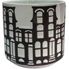 City Skyline Silhouette Ceramic Planter