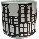 City Skyline Silhouette Ceramic Planter