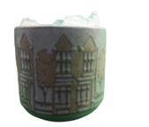 City Skyline Silhouette Ceramic Planter