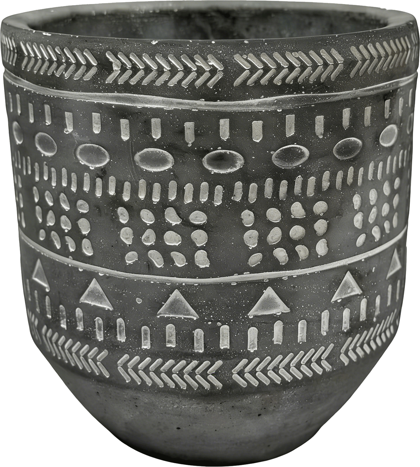 Black & White Pattern Ceramic Planter