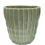 Striped Ceramic Planter