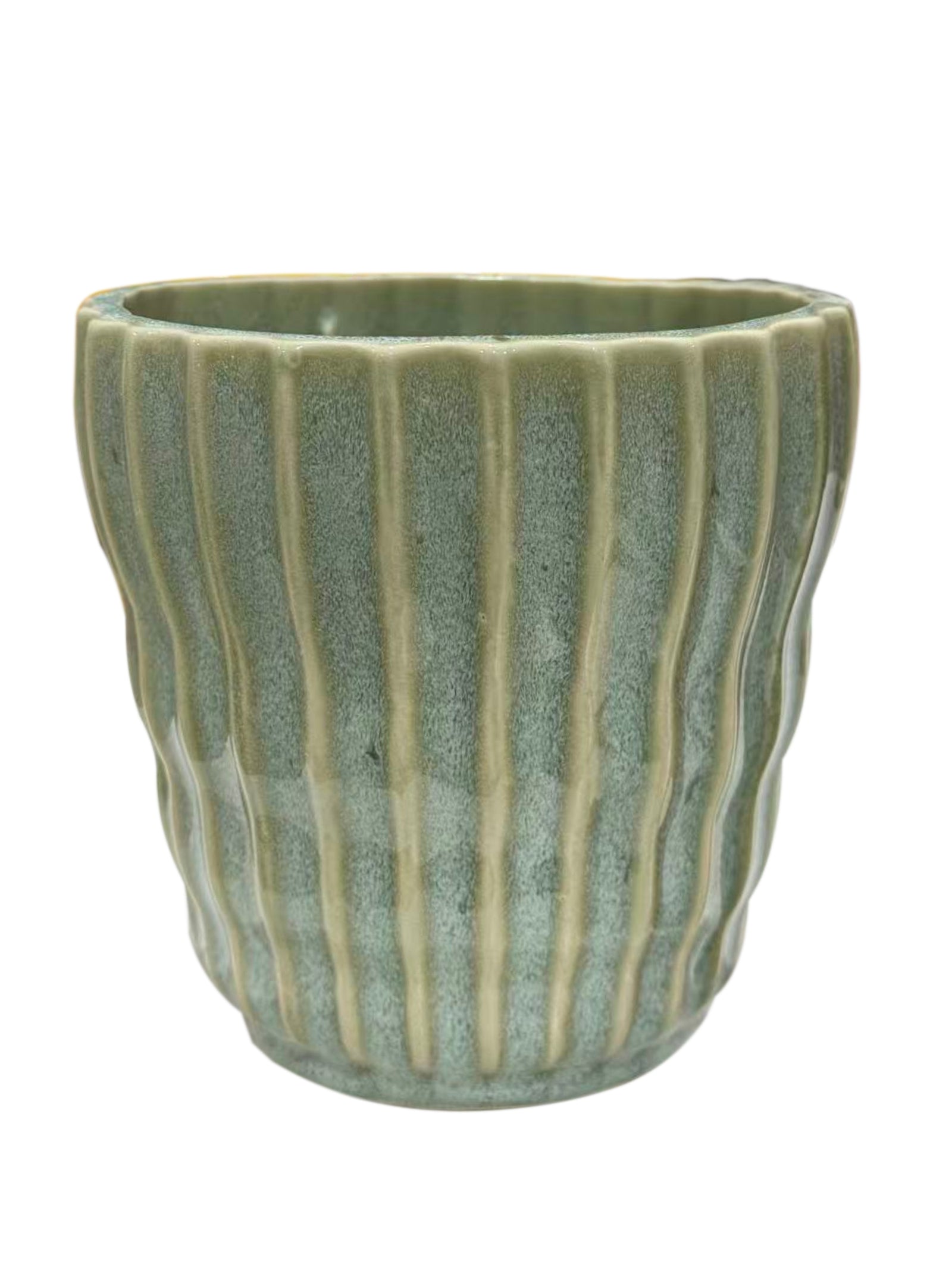 Striped Ceramic Planter