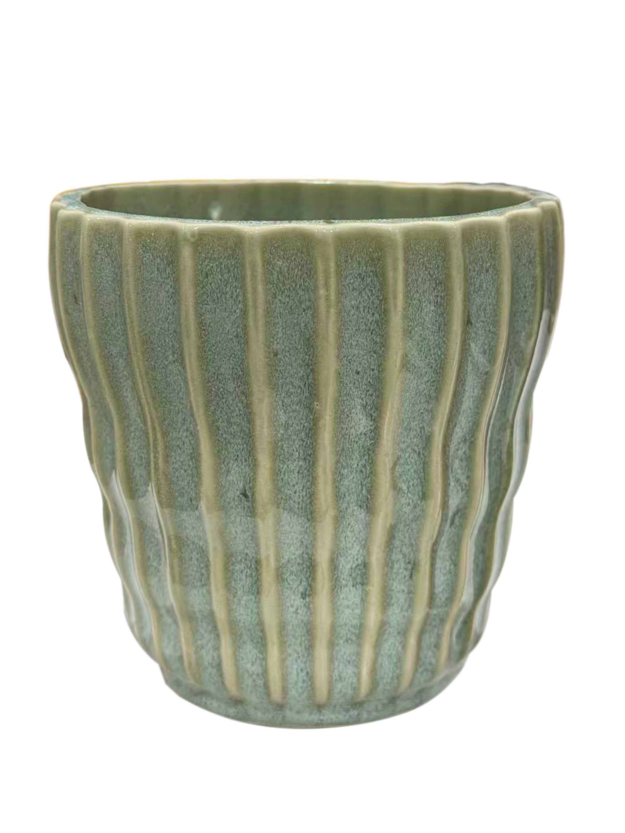 Striped Ceramic Planter