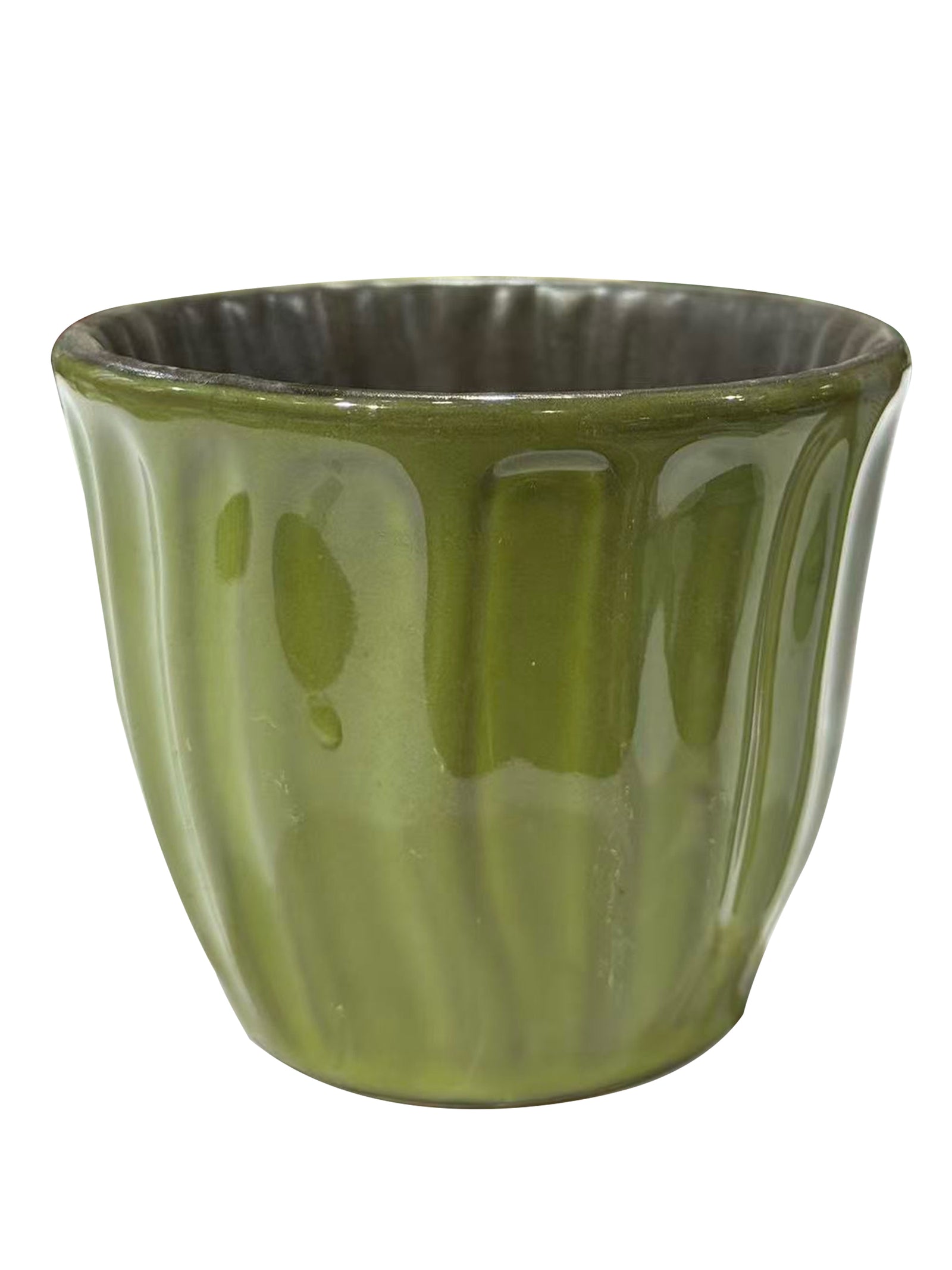 Green Ceramic Planter
