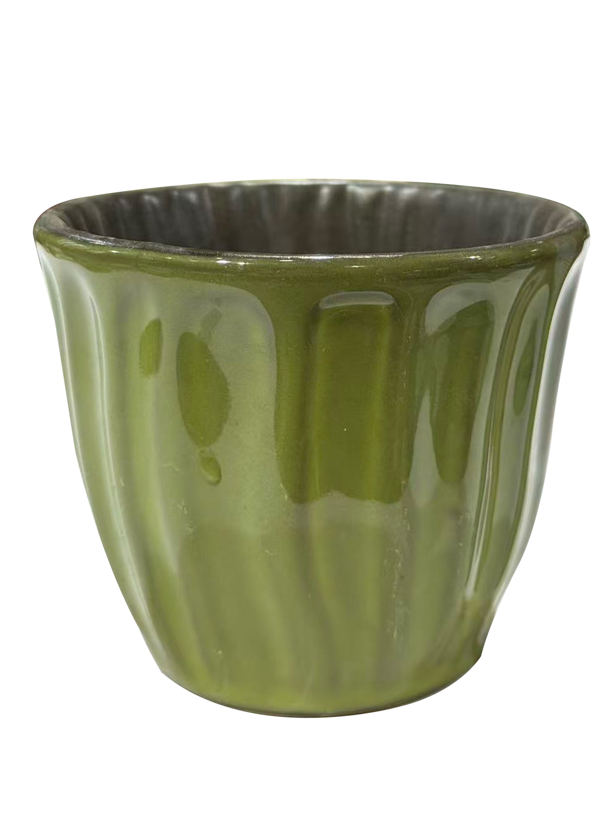 Green Ceramic Planter