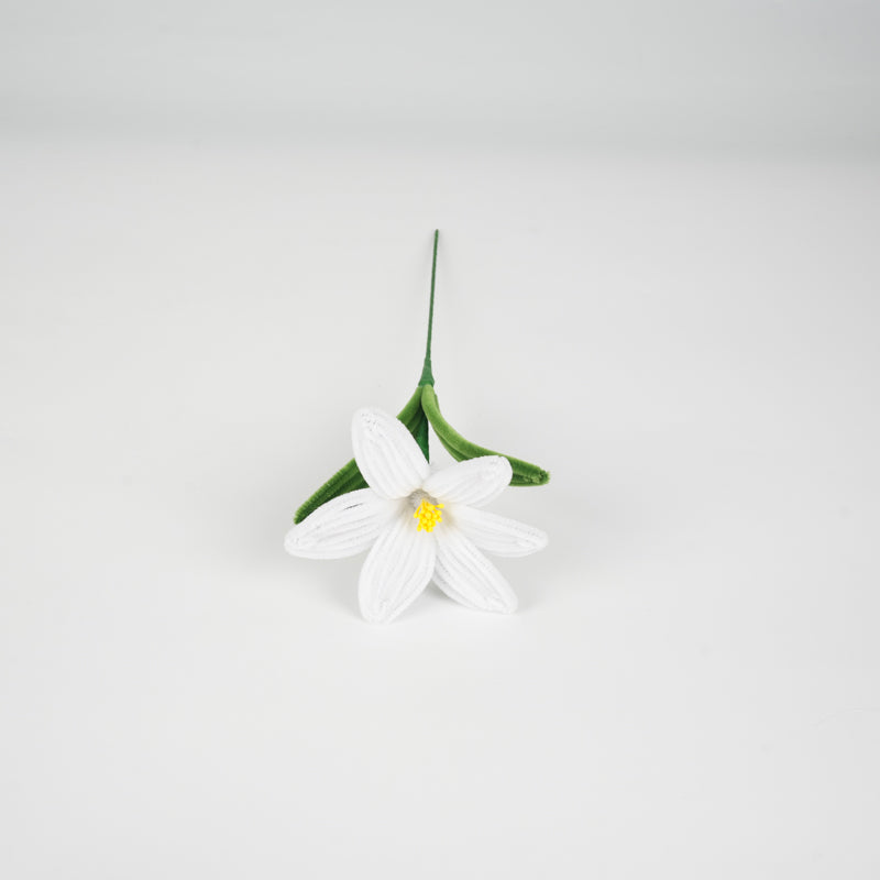 Twisted Stem Realistic Lily Flower