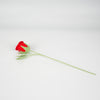 Knitted Red Wine Glass Rose