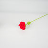 Knitted Red Pointed-Petal Rose