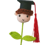 Handmade Crochet Graduation Cap – Men's