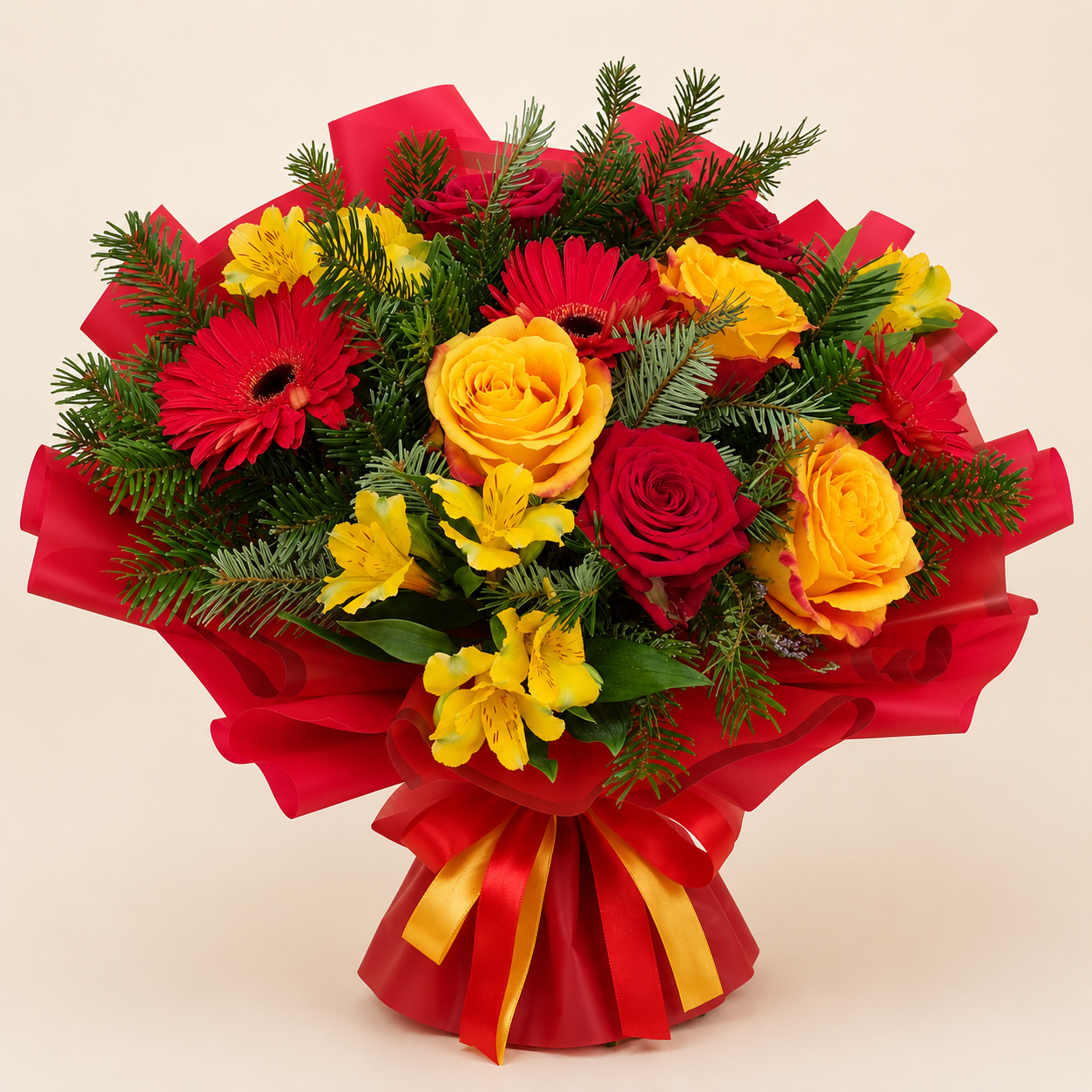 Holiday Flame Bouquet