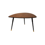 Three-Legged Semi-Circular Side Table