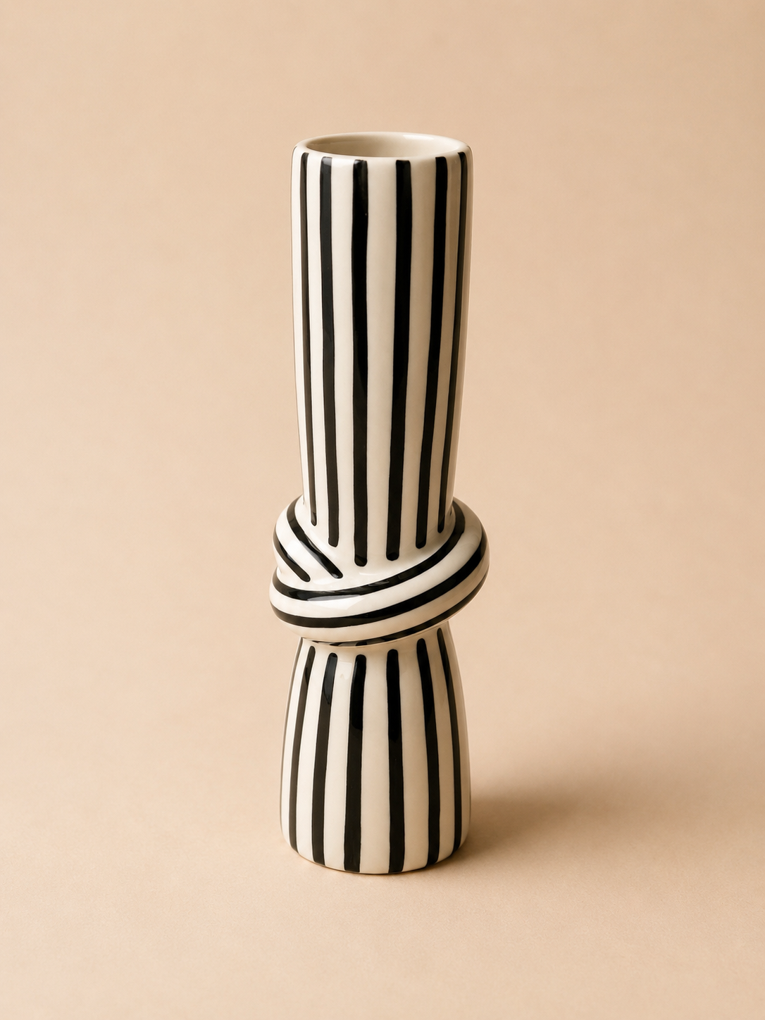 Striped Knot Vase