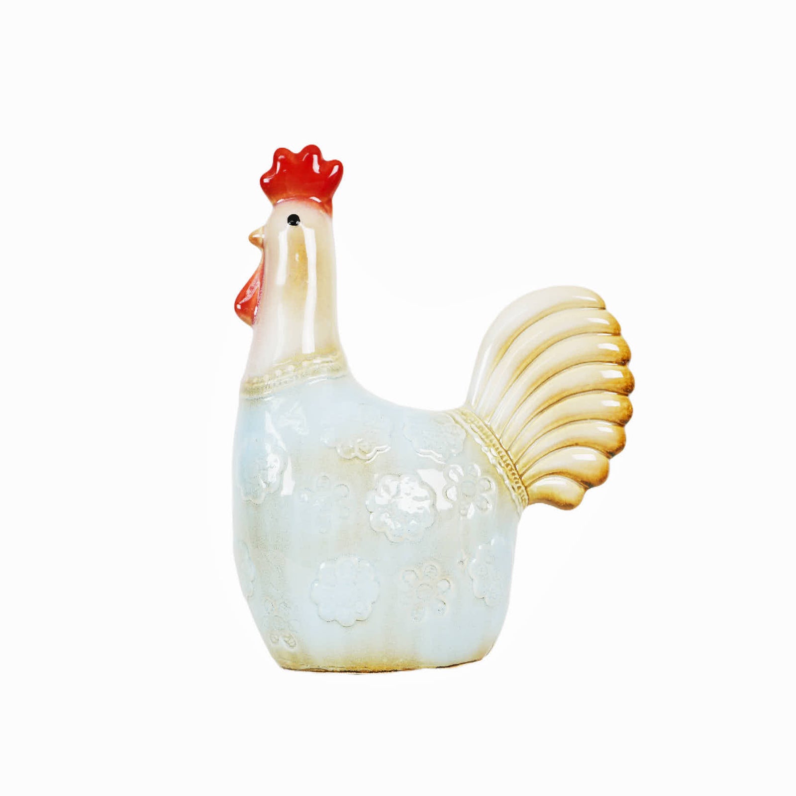 Ceramic Chicken Decoration Craft (White)