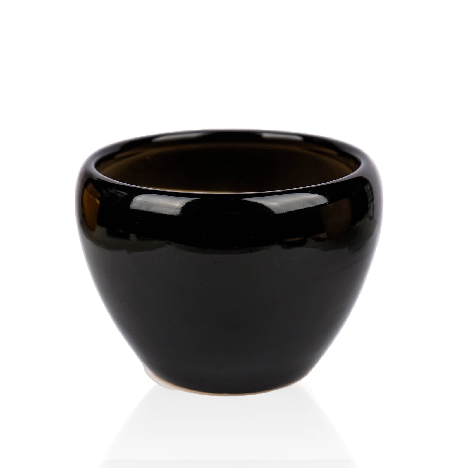 Black Ceramic Pot