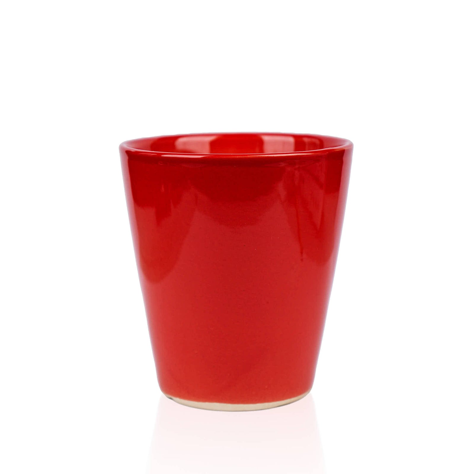 Red Tall Ceramic Pot