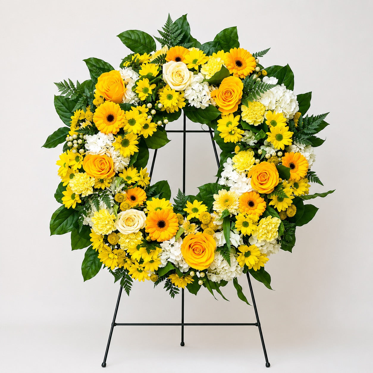Golden Sunrise Tribute Wreath