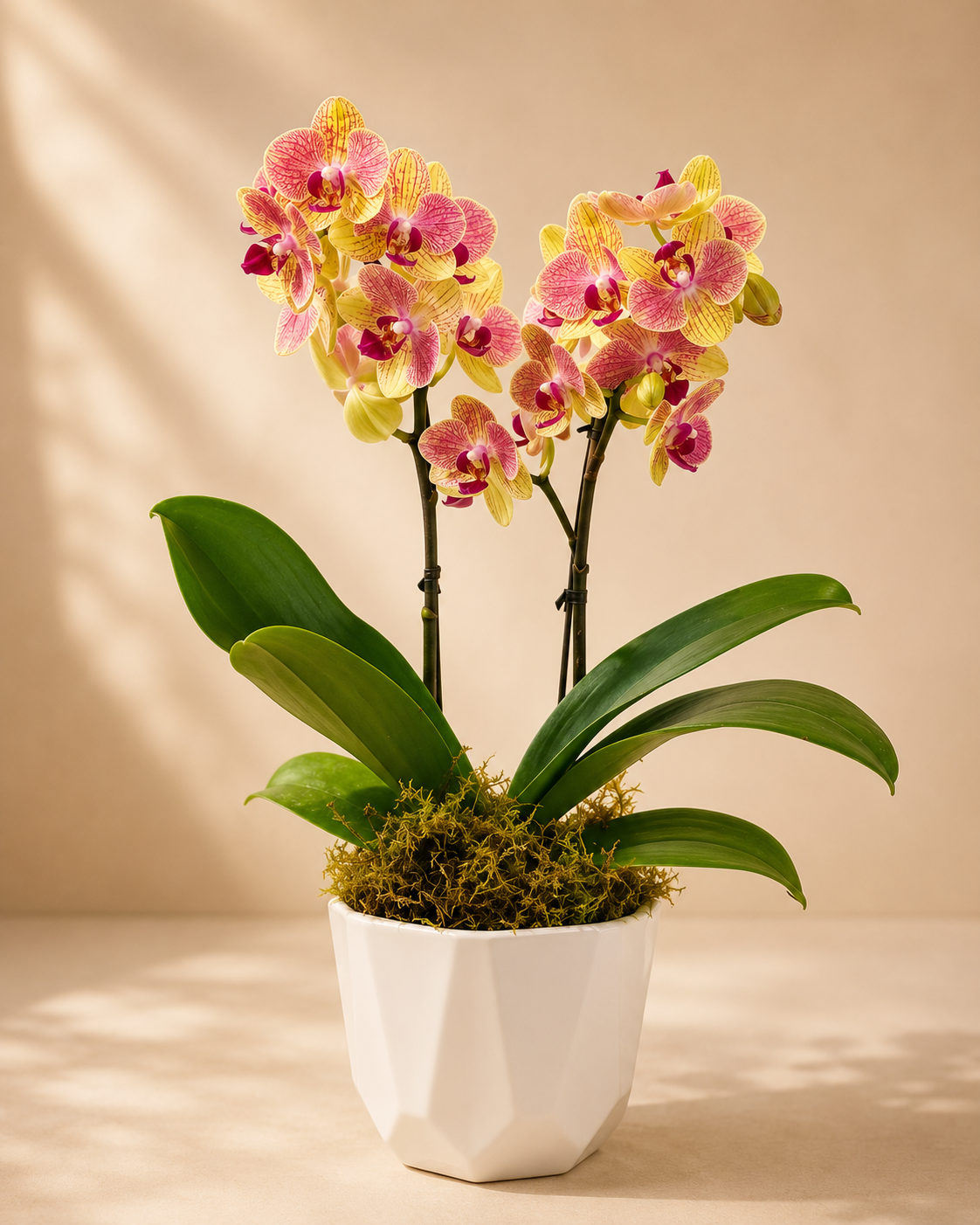 Golden orchid set