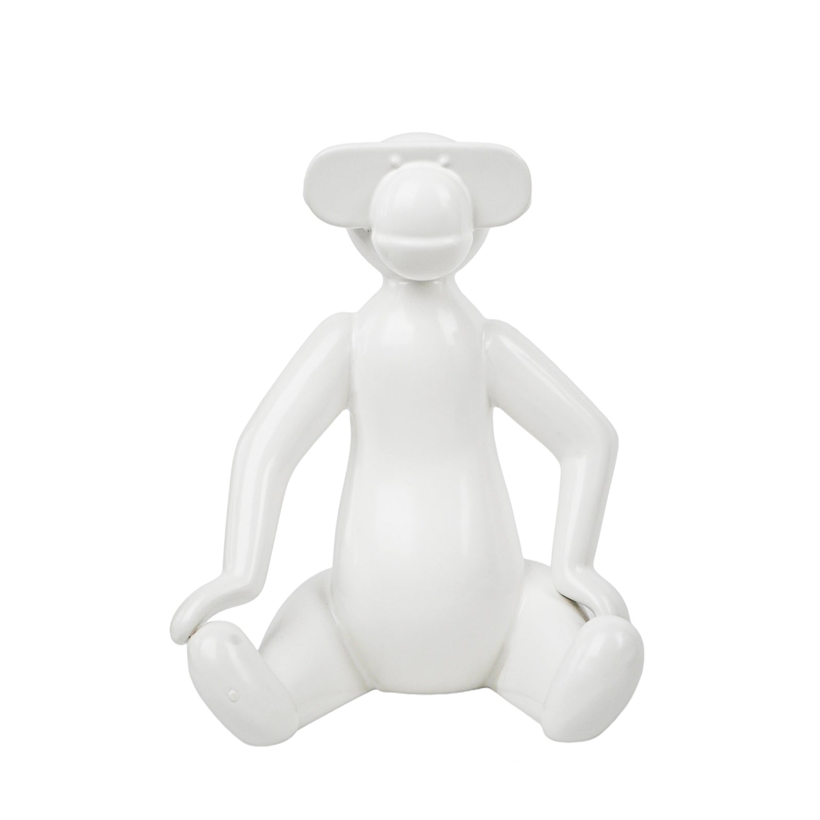 K14489 White Ceramic Monkey
