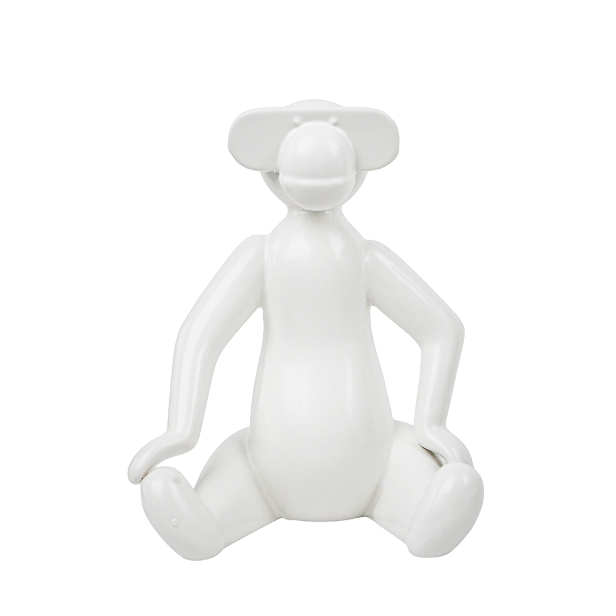 K14489 White Ceramic Monkey
